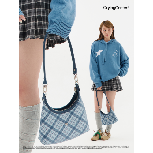 CryingCenter 格紋腋下皮包 哭喊中心