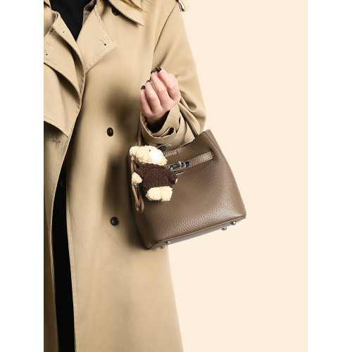 真皮復古小包包女2026新款潮時尚百搭斜後後背包流行爆款手提包水桶包 真皮復古小包包女2026新款潮時尚百搭斜後後背包流行爆款手提包水桶包