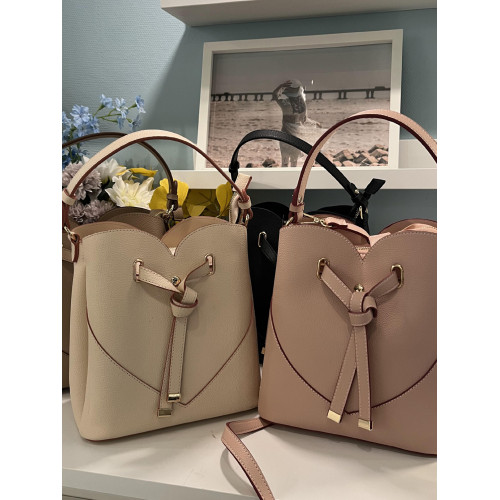 新款日系女包包單肩包水桶包小衆蝴蝶結手拎包百搭斜背休閒手提包