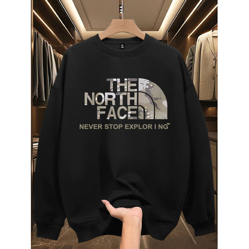 國潮牌衛衣男2026新款春秋薄款寬鬆圓領休閒加絨美式痞帥男裝外套