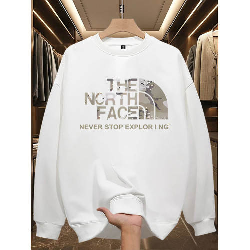 國潮牌衛衣男2026新款春秋薄款寬鬆圓領休閒加絨美式痞帥男裝外套