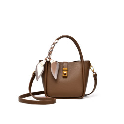 2026新款簡約單肩斜後後背包時尚百搭女包女高級質感手提水桶包菜籃子