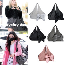 韓國小衆SIWEOL107允真同款蝴蝶結托特包單肩腋下手提女包2026款