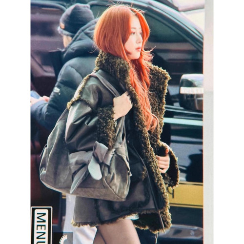 韓國小衆SIWEOL107允真同款蝴蝶結托特包單肩腋下手提女包2026款