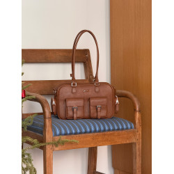 Micocah「巴恩女孩」原創小衆包包新款單肩包保齡球包復古通勤