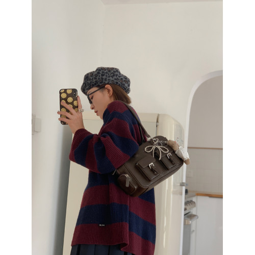 Micocah「巴恩女孩」原創小衆包包新款單肩包保齡球包復古通勤