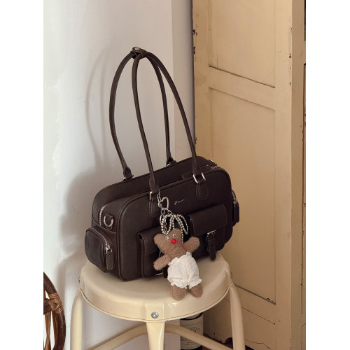 Micocah「巴恩女孩」原創小衆包包新款單肩包保齡球包復古通勤