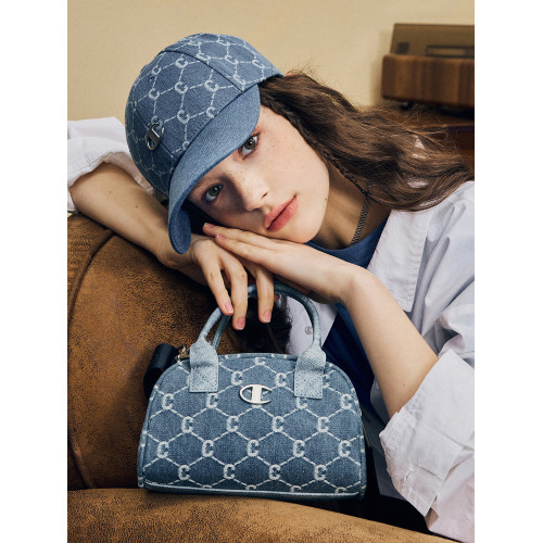 Champion冠軍官方保齡球包女老花單肩手提小拎包斜背通勤波士頓包