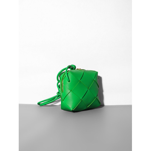 綠色包包女式2026新款真皮相機包小衆斜後後背包編織盒子包小方包迷你