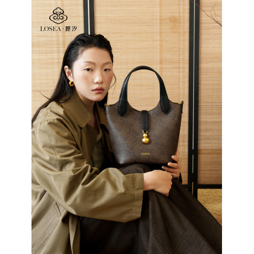 LOSEA麓汐 X 重慶三峽博物館《祺安》如意雲紋菜籃子包包女手提包 LOSEA麓汐 X 重慶三峽博物館《祺安》如意雲紋菜籃子包包女手提包