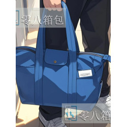 2025新款牛仔帆布大容量單肩包男女通用百搭包長柄托特包工裝風