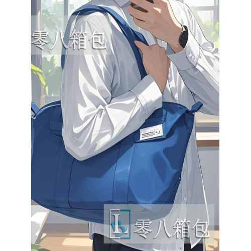 2025新款牛仔帆布大容量單肩包男女通用百搭包長柄托特包工裝風