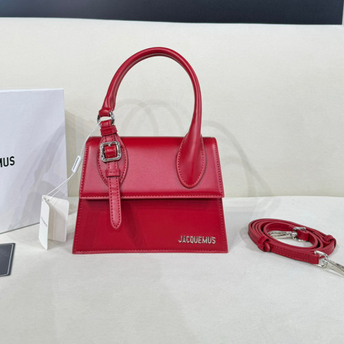 jacquemus包鱷魚紋法國小衆設計時尚百搭紅色單肩手提斜背小方包