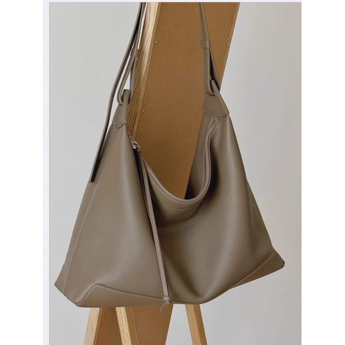 頭層牛皮托特包風箏流浪包2025新款慵懶hobo軟包真皮單肩斜背手提