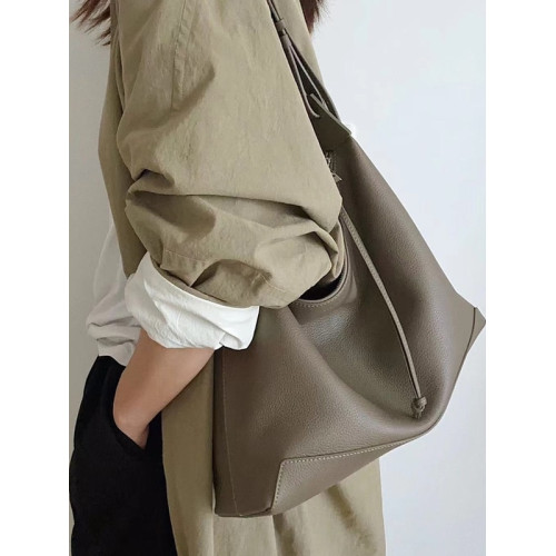 頭層牛皮托特包風箏流浪包2025新款慵懶hobo軟包真皮單肩斜背手提