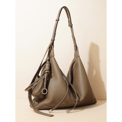 頭層牛皮托特包風箏流浪包2025新款慵懶hobo軟包真皮單肩斜背手提