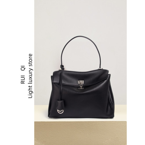 26新款Ro deo凱莉托特包大容量光滑小牛皮單肩手提鎖釦通勤腋下包