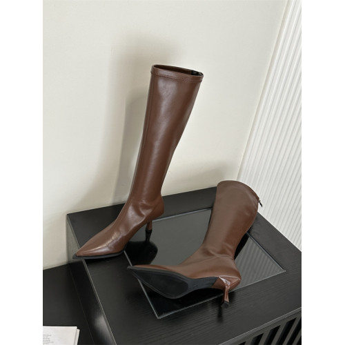 白色長筒靴女小個子長靴女靴新款高跟靴高筒靴尖頭騎士靴子女鞋靴 白色長筒靴女小個子長靴女靴新款高跟靴高筒靴尖頭騎士靴子女鞋靴