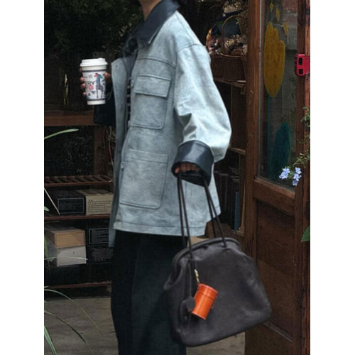 單肩腋下黑色貝殼夾子包包女式2026新款輕奢小衆高級感手提托特包