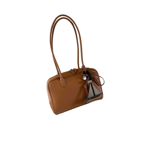 真皮大容量托特包包女式2026新款高級感復古通勤手提單肩波士頓包 真皮大容量托特包包女式2026新款高級感復古通勤手提單肩波士頓包