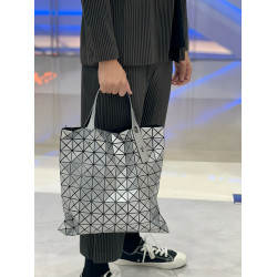 日本Prism幾何菱格十格托特包時尚酒紅拼色通勤大容量手提單肩包