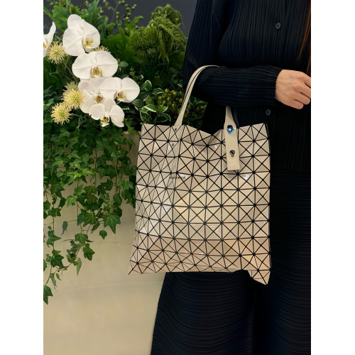 日本Prism幾何菱格十格托特包時尚酒紅拼色通勤大容量手提單肩包