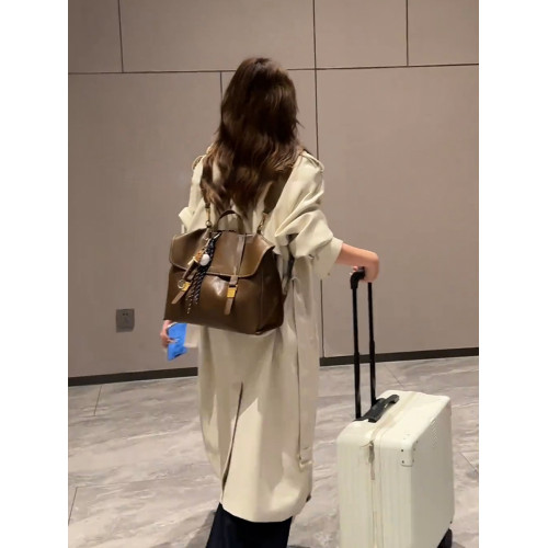 復古大容量雙肩包包女式2026新款輕奢小衆高級感單肩郵差托特女包