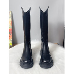 小個子不過膝長靴女2025長筒靴春秋款單靴厚底靴子高筒加絨騎士靴