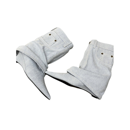 2026新款秋季靴子女時尚氣質歐美風高級感拉鍊尖頭褲筒高跟短靴女