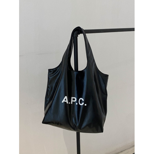 法國小衆APC女士印花皮質托特包大容量單肩通勤電腦包tote包