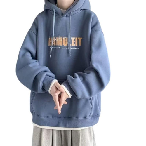 2024新款連帽衛衣男秋冬印花休閒加絨加厚帽衫青少年情侶大碼外套 2024新款連帽衛衣男秋冬印花休閒加絨加厚帽衫青少年情侶大碼外套