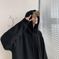 秋季連帽衛衣男加絨新款寬鬆慵懶風百搭韓版潮流潮牌痞帥炸街外套