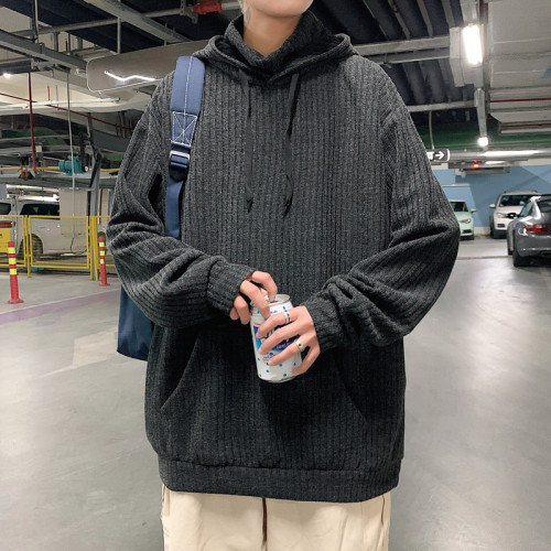 秋季連帽衛衣男加絨新款寬鬆慵懶風百搭韓版潮流潮牌痞帥炸街外套