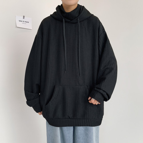 秋季連帽衛衣男加絨新款寬鬆慵懶風百搭韓版潮流潮牌痞帥炸街外套