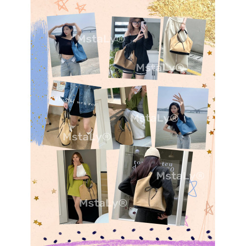 韓系ins小衆復古休閒托特包包女式2026新款大容量通勤單肩腋下包