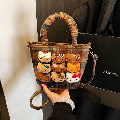 兒童斜後後背包手提水桶包女2025新款秋冬流行可愛斜後後背包小貓咪手拎包 兒童斜後後背包手提水桶包女2025新款秋冬流行可愛斜後後背包小貓咪手拎包