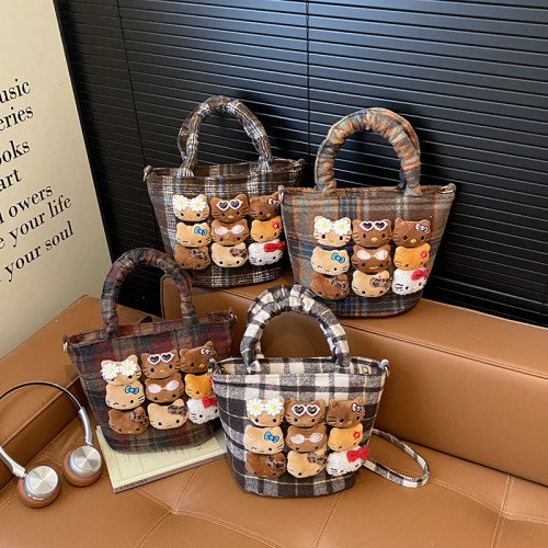 兒童斜後後背包手提水桶包女2025新款秋冬流行可愛斜後後背包小貓咪手拎包 兒童斜後後背包手提水桶包女2025新款秋冬流行可愛斜後後背包小貓咪手拎包