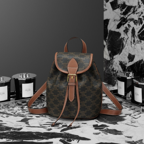 香港真皮凱旋門雙肩包包2026新款超火時尚休閒小書包大容量後後背包女