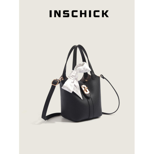 水桶包女式2025新款高級感手提單肩斜後後背包時尚通勤手拎菜籃子包 水桶包女式2025新款高級感手提單肩斜後後背包時尚通勤手拎菜籃子包