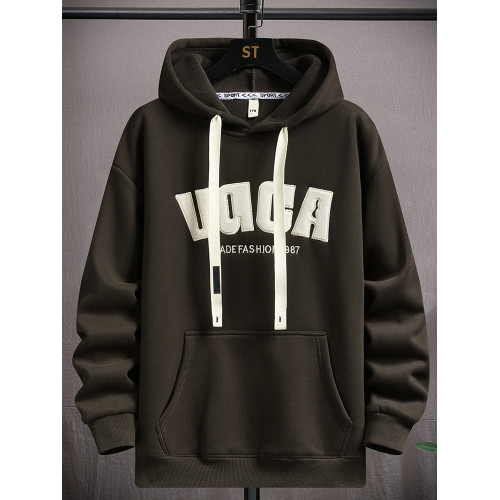 12秋冬季純棉衛衣男孩15嵗青少年學生13加絨加厚大童連帽帥氣帽衫