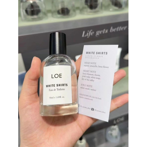 韓國小衆品牌LOE香水白襯衫loe桃子與茶香草拿鐵陽光微風酸橙松木