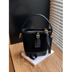 美拉德復古麂皮絨磨砂皮包包女小衆時尚潮流手提單肩包簡約斜後後背包