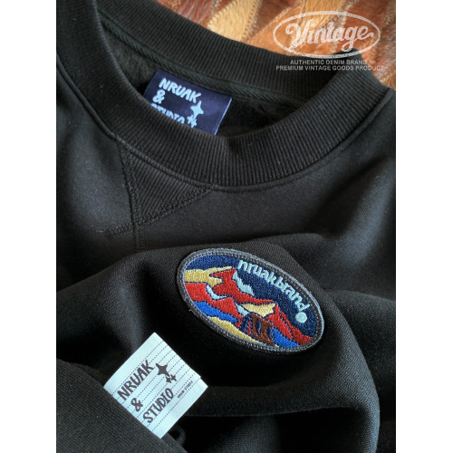 重磅加絨加厚衛衣男秋冬新款寬鬆百搭美式復古刺綉保暖長袖上衣潮