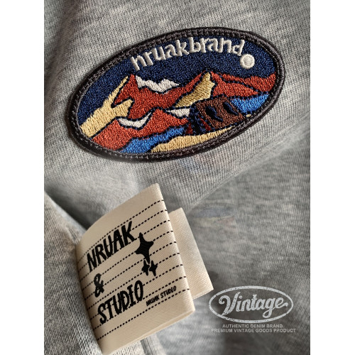 重磅加絨加厚衛衣男秋冬新款寬鬆百搭美式復古刺綉保暖長袖上衣潮