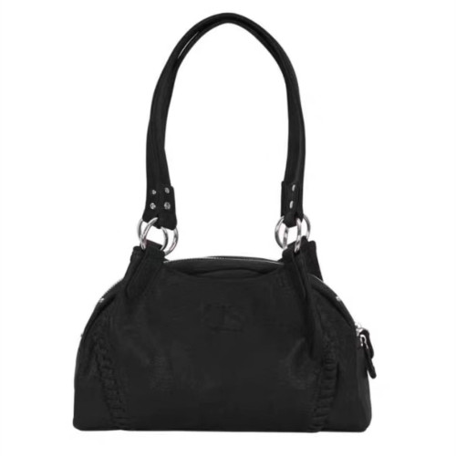 as*n流浪包博主同款韓國24FW皮面mini機車單肩腋下包大容量