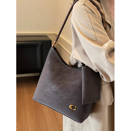 簡約質感通勤小包包女2026新款百搭ins單肩包春夏復古腋下水桶包