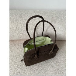 大宇姓張 自製【抹茶生巧咖】復古磨砂質感腋下波士頓小號