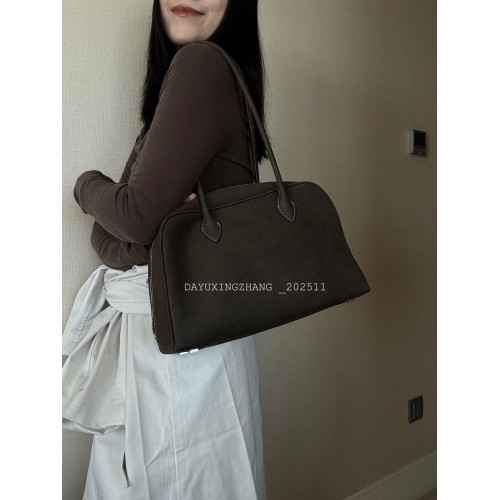 大宇姓張 自製【抹茶生巧咖】復古磨砂質感腋下波士頓小號