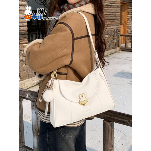 米菲大容量托特包復古拼色單肩hobo包氣質百搭通勤腋下包斜後後背包包