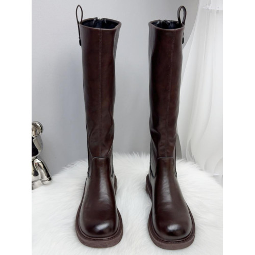 英倫風長筒靴女2025年冬季加絨保暖彈力瘦瘦靴雅丹風高筒騎士長靴